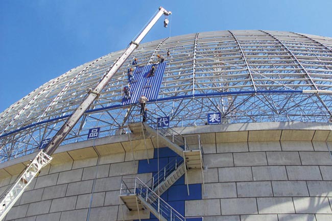 汝州发电厂球形网架